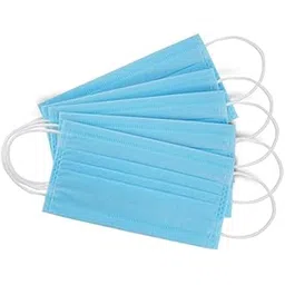 smart villa traders 3 Ply Disposable Cotton Face Masks With Nose Pin And Reusable Travel Pouch For Unisex Suitable For Home, School, Office And Outdoors-picture-13