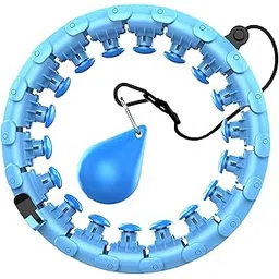 Smart Weighted Hula Hoop for Adults Weight Loss – 24 Adjustable Knots, 360° Auto-Spinning Ball – Quiet, Detachable Infinity Fitness Hoop for Women & Men – Plus Size Exercise Ring-picture-31
