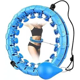Smart Weighted Hula Ring Hoops, Hula Circle 24 Detachable Fitness Ring with 360 Degree Auto-Spinning Ball Massage, Gymnastics, Adult Fitness for Weight Loss-picture-14