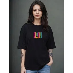 SMARTEES Women Typography Printed Drop-Shoulder Sleeves T-shirt-picture-39