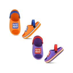 Smartots Kids Pack Of 2 Typographic Croslite Clogs-picture-40