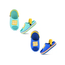 Smartots Kids Pack Of 2 Typographic Croslite Clogs-picture-49