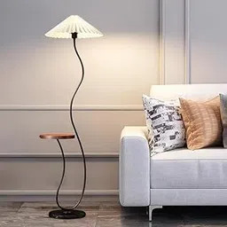 Smartway® - Adela Modern Floor Lamp for Living Room| Bedroom Corner| Home Décor| Hotel & Office Standing Lamp with Lampshade (E 27 Bulb)-picture-11