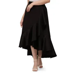 Smarty Pants Black Below Knee Skirt-picture-24