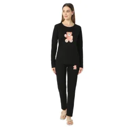 Smarty Pants Black Cotton Regular Fit Sleepwear Robes-picture-44