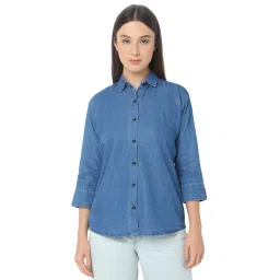 Smarty Pants Blue Denim Shirt image 1