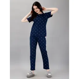 Smarty Pants Navy Printed T-Shirt With Pyjamas-picture-41