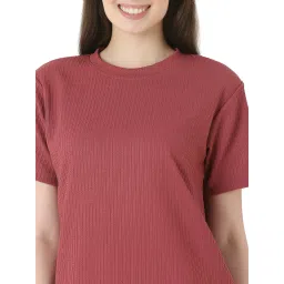 Smarty Pants Pink Cotton Solid Sleepwear Robes image 5