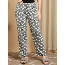 Smarty Pants Teddy Printed Cotton Mid-Rise Straight Lounge Pants-picture-32