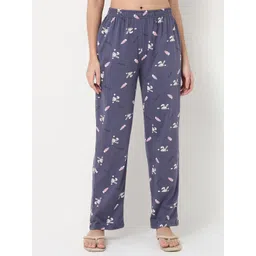 Smarty Pants Women Printed Cotton Relaxed-Fit Lounge Pants-picture-33