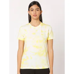 Smarty Pants Women Yellow & marshmallow Floral Printed Raw Edge T-shirt-picture-23