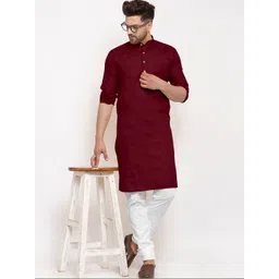 SMAS TRADERS Men Thread Work Kurta-picture-13