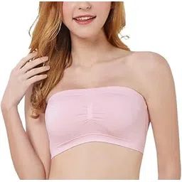 SMB Pack of 2- Seamless Padded Tube Top Bras-picture-31