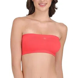 SMB Sexy Coral Red Tube Bandeau Bra Top for Her-picture-39