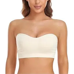 SMB Sexy White Tube Bandeau Bra Top image 1