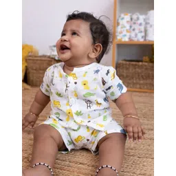 SMILEY BUTTONS Unisex Selection Of 2 Printed Pure Cotton T-shirt With Shorts-picture-17