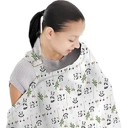 SmileyButtons 100% Organic Cotton Nursing Cover I Feeding Apron for Mom I 1 Piece-picture-10