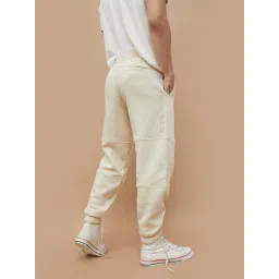 Smileyworld Beige Cotton Relaxed Fit Joggers image 2