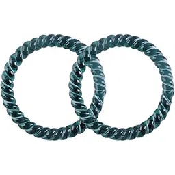 smilune lifestyle SMILUNE Twisted Spiral Crystal Glass Bangles for Women & Girls | Waterproof, No Color Fade | Ideal For Ethnic, Casual & Parties | Pack of 2-picture-22