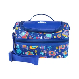 Smily Kiddos Double Decker Lunch Bag V3 Gamer Theme Blue-picture-26