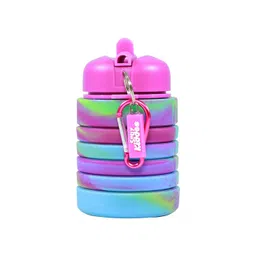 Smily Kiddos Kids Blue & Pink Printed Silicone Water Bottle-picture-14