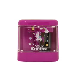 Smily Kiddos Kids Purple & White Mini Electric Sharpener-picture-5