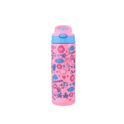 Smily Kiddos Pink Summer Printed Insulated Water Bottle 600 ml-picture-45