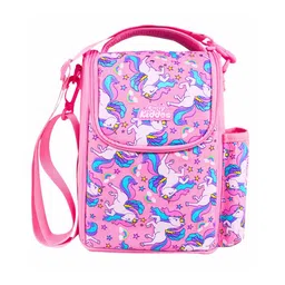 Smily Kiddos Strap Lunch Bag V3 Sky Unicorn Theme - Pink-picture-20