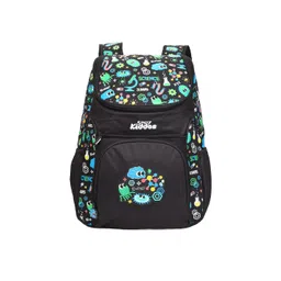 Smily Kiddos Unisex Kids Black & Blue Graphic Printed U Shaped Backpack-picture-44