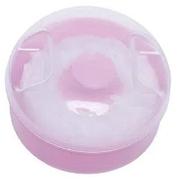 smilykid Baby Soft Fluffy Portable Powder Puff With Cute Transparent Box Case Kit (Pink)-picture-17