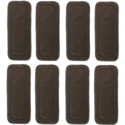 smilykid Reusable Baby Cloth Diaper Wet free Inserts Washable Black Nappy (Pack of 8)-picture-27