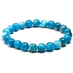 smize Apatite 10mm Beaded Bracelet Unisex – Natural Blue Apatite Gemstone Jewelry for Motivation, Clarity & Positive Energy | Handmade Healing Crystal Stretch Bracelet for Men & Women-picture-37