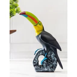 SMOKEY COCKTAIL Black Toucan Tropican Birds and Animals Figurine Showpiece-picture-28