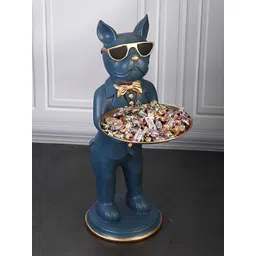SMOKEY COCKTAIL Blue Figurine Showpiece-picture-17