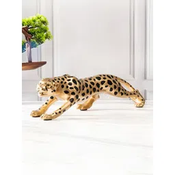 SMOKEY COCKTAIL Gold-Toned Dotted Panther Birds and Animals Figurine Showpiece-picture-11