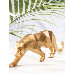 SMOKEY COCKTAIL Gold-Toned Panther Figurine Showpiece-picture-13