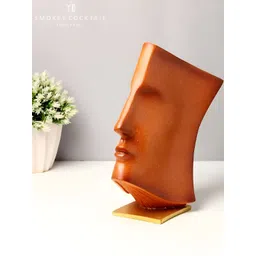 SMOKEY COCKTAIL Orange Book-Face Abstract Figurine Showpiece-picture-27