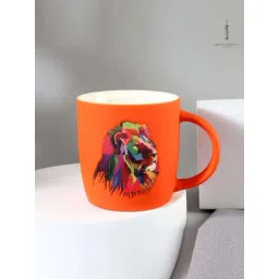 Smokey Cocktail Orange Porcelain Animal Printed Coffee Mug (340ml)-picture-23