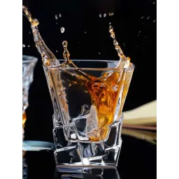 Smokey Cocktail Transparent Iceberg Whiskey Glass (300ml) - Set of 6-picture-39