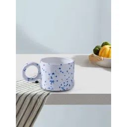 Smokey Cocktail White & Blue Ceramic Hosh Glaze Coffee Mug (420ml)-picture-37