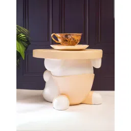 Smokey Cocktail White Bear Table Sculpture image 4