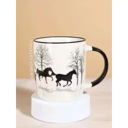 Smokey Cocktail White Ceramic African Safari Printed Coffee Mug (350ml)-picture-27