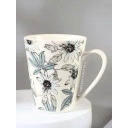 Smokey Cocktail White Ceramic Blossomy Printed Coffee Mug (350ml)-picture-30