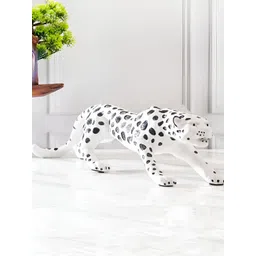 SMOKEY COCKTAIL White Dotted Panther Birds and Animals Figurine Showpiece-picture-18