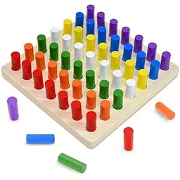Smoneo Educational Color Cognition Stacking & Sorting Wooden Toys Shape Sorting & Domino Building Blocks for 3+ Children Multicolor Board Game (Large)-picture-18