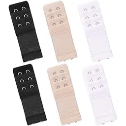smoni Bra Increase Band Length-Bra Extensions Bra Hook Extender-2 Hook - 3 Rows Women Bra Extender 2 Hook Soft Elastic Bra Extension Extenders (Pack Of 2)-picture-42
