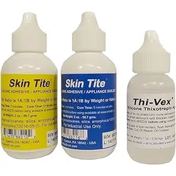 Smooth-On Skin Tite 4 Oz And Thivex 1 Oz Kit - Platinum Silicone Adhesive And Prosthetic Appliance Builder - Special Effects-picture-50