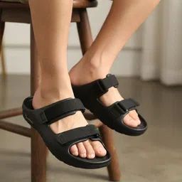 smoothlite Ultra Soft Slipper with Velcrow, Adjustable Strap, Anti Slip, Daily Usage Men Slippers-picture-19