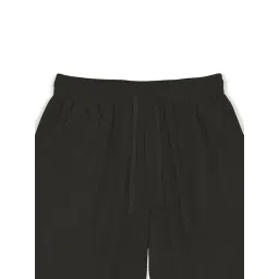 smowkly Men's Premium Polycotton Causal Baggy Fit Jogger || Lightweight & Flexible Elastic Waist with Drawstring || Wrinkle-Free Comfortable Trouser Pant for Summer (1649_BK_32) Black image 3