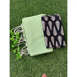 smriti boutique Solid/Plain, Printed Kalamkari Handloom Pure Cotton Saree-picture-32